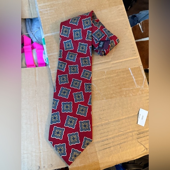 Christian Dior Vintage Silk Geometric Tie - Picture 5 of 5